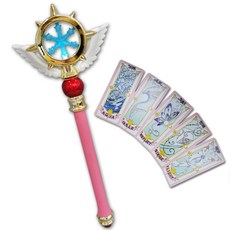 TAKARA TOMY 庫洛魔法使魔杖透明卡片玩具組, 混色