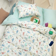 OLIVIA DECO 恐龍圖案棉被+枕套組, 混色