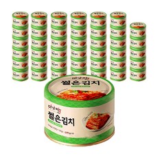 미가찬 썰은 맛김치 캔, 160g, 48개