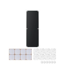 업테리어 타공판 접착식 설치키트 C형 300 x 900 mm, 1세트, 블랙