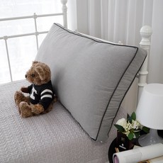 臥室床頭靠墊, 灰色