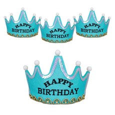 파티공구 부직포 램프왕관, 블루, 4개