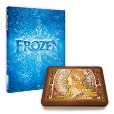 ART NOU VEAU 印花錫盒彩色鉛筆組+冰雪奇緣印花著色本, 50色