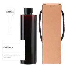 AC250 갈색 페트병 250ml + 검정캡 + 클래식콜드브루 라벨 2종 + 박스 세트, 20세트