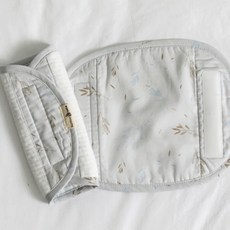 밤부베베 순한 대나무 오물조물 아기띠 침받이, 그레이, 1개