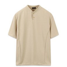 해리슨 남성용 코듀로이 심플 헨리넥 반팔 티셔츠 CRS1320