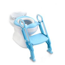 mbaby 孩童輔助梯馬桶座墊, 藍色