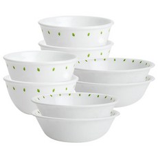 Corelle 康寧 印花餐碗組, 混色, 飯碗 4入+大碗 4入