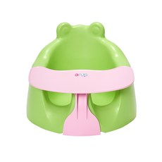 아르브 쿠션 아기 의자 + 트레이 세트, 의자(그린), 트레이(핑크)