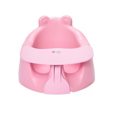 아르브 쿠션 아기 의자 + 트레이 세트, 의자(핑크), 트레이(핑크)