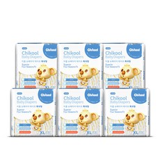 치쿨 슈페리어 테이프 밴드형 기저귀 특대형(12~16kg), 특대형(XL), 108매