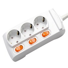 Gs&tap 獨立開關3孔延長線 GS-C16A3S, 10m, 混合色, 1套