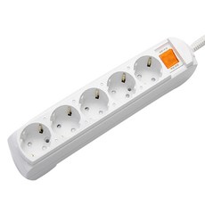 GN TAP 接地一體式節能延長線 5孔 GS-C16A5 + 安全蓋 隨機出貨 2入組, 10m, 混色, 1套