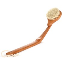 Otree 實木豬毛全身淋浴刷頭可拆卸, 棕色的, 1個, 1件