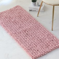 HANEE 超細纖維廚房腳踏墊, 粉色