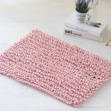 HANEE 超細纖維廚房腳踏墊, 粉色