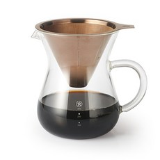 BEANPLUS 不鏽鋼濾杯濾壺套裝800ml, 混色​, 1組