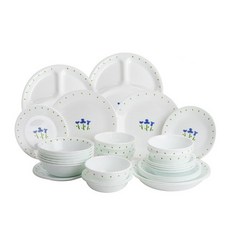 코렐 리틀블루 6인 식기 홈세트 삼절대 28p, 혼합색상, 식기 7종