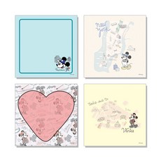 米奇米妮 旅行便條紙 4款組合E, 混色, 1套