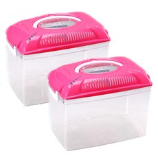 LEECOM 昆蟲收集盒, 2個, 粉色