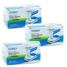 SOBO 글라스 클리너 자석 청소기, 3개
