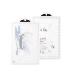 SMF 嚕嚕米廚房砧板 2入+砧板架, 混色