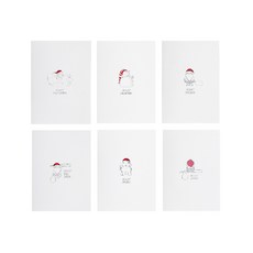 DBD DESIGN 聖誕卡片組 6款 x 5p, Hello, 1套