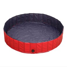 eCHOBELLE 寵物折疊泳池 XL號, 紅色的, 1個