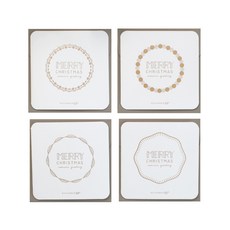 DBD DESIGN 聖誕賀卡片組 4 x 4p, 純的, 5個