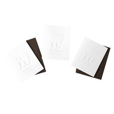 DBD DESIGN 聖誕節卡片套組 3款 x 5入, 北極熊, 5個