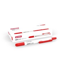 MORRIS JUSTCLICK Quick Mark F Extra 簽字筆, 12個, 紅色