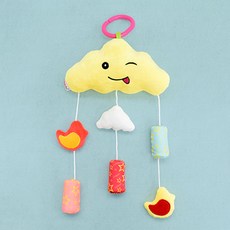 雲朵造型床邊音樂鈴 KS2646, 混色