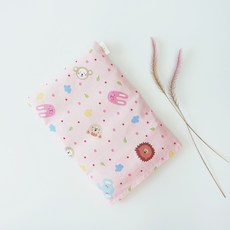 PAT-N-ZZIM 便攜糙米腹部蒸包+蓋粉色動物園套組, 1套