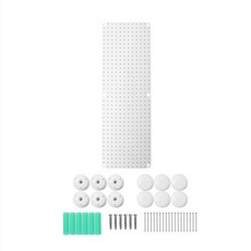업테리어 타공판 30 x 90 cm + 핀 나사식 설치키트 B형, 1세트, 화이트
