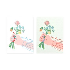 Here for you 貼紙 6 x 8 cm, 100個, 混合色