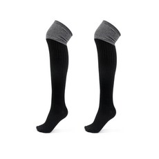 DEVI 防滑普瑜伽兩色羅紋及膝襪 04 2 雙