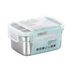 스텐락 퓨어 밀폐용기 직사각 4호, 1개, 540ml