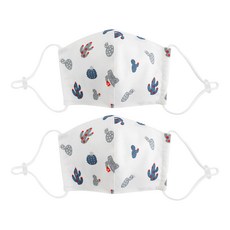 Coney Island 孩童可調耳帶3D立體布口罩 2入