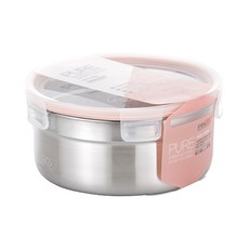 STENLOCK 史丹利 Pure圓形不鏽鋼密封保鮮盒, 8號(1800ml), 1個
