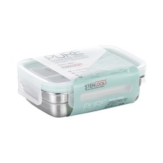 스텐락 퓨어 밀폐용기 직사각 3호, 1개, 350ml
