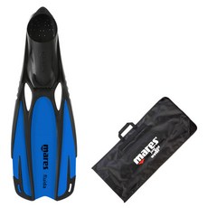 mares Fluida 腳蹼訓練 + 腳蹼包, 寶藍色
