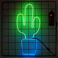 아트니즘 네온사인 DIY 무드등 키트, No6.CACTUS