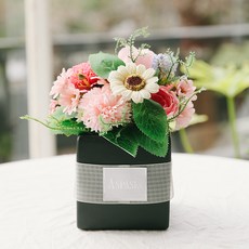 ASPASIA 迷你花園康乃馨香皂花中心裝飾品, 粉色的, 1個