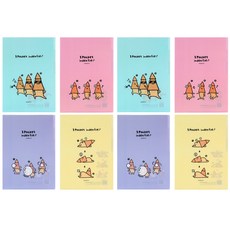 SSUEIM&CCLIM 個袖珍架文件魷魚魷魚套 4 件, 粉色、天藍色、黃色、紫色, 2套