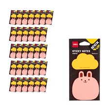 deLi 動物便簽 EA55002, 兔子, 32個
