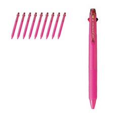 Uni 三菱 JETSTREAM 3色多功能筆 SXE3-400 0.38mm, 深玫瑰粉 RP, 10個