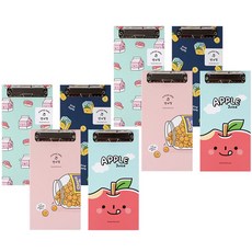 SSUEIM&CCLIM 便利店剪貼板 105 x 205 毫米一套 4 x 2p, 01 粉色、02 藍色、03 薄荷色、04 海軍藍, 1組