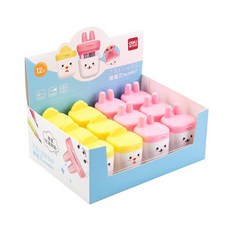 deLi 攜帶式造型削鉛筆機 12入, 混色, 1個