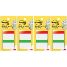 포스트잇 플래그 파일바인더용 인텍스탭 686F-2RG, 2개입, 4개