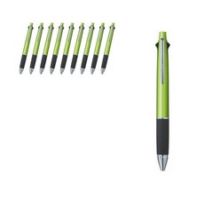 Uni 三菱 JETSTREAM 4色+自動鉛筆多功能筆 MSXE5-1000 0.7mm, 綠色, 10個